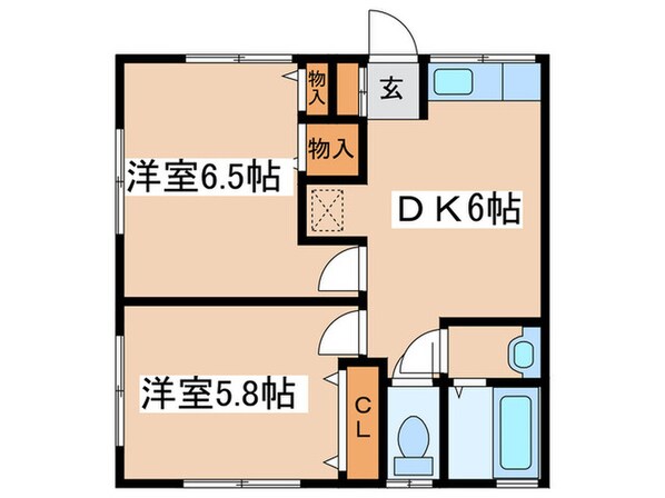 本田荘の物件間取画像